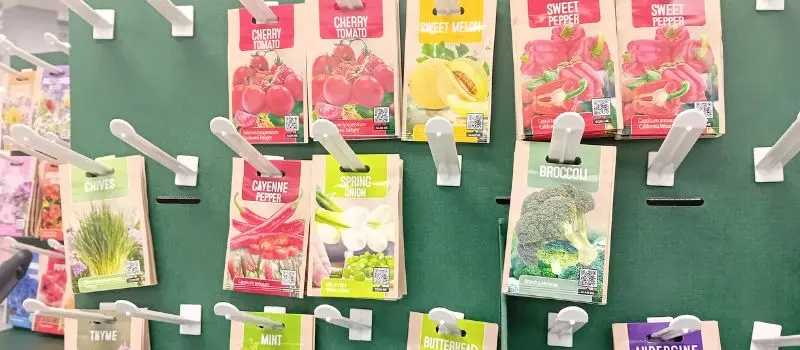 seeds sold in local supermarket